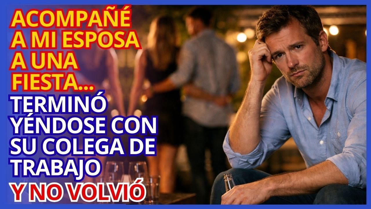 Acompañé a mi esposa a una fiesta… terminó yéndose con su colega de trabajo y no volvió