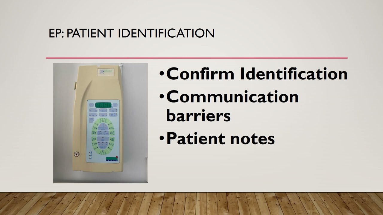 IR(ME)R dentistry - Patient Identification