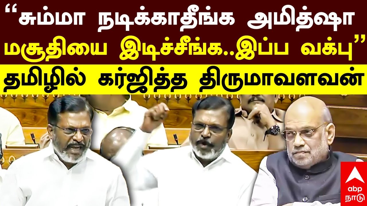 Thirumavalavan on Waqf Bill | ”சும்மா நடிக்காதீங்க அமித்ஷா மசூதியை இடிச்சீங்க..” கர்ஜித்த திருமா