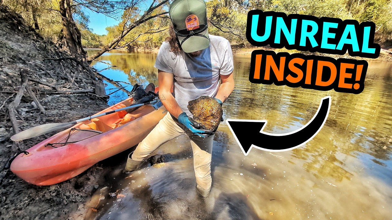 These Fossil Coral Geodes are Hiding Something INCREDIBLE Inside! Rock Hunt & Cutting Adventure!