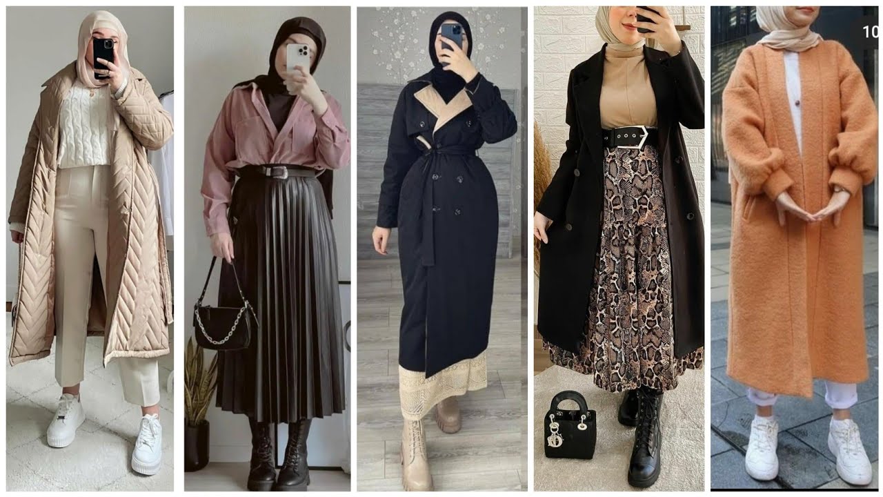 موديلات ملابس الشتاء للمحجبات 2022 Lookbook d'hiver/Winter outfits