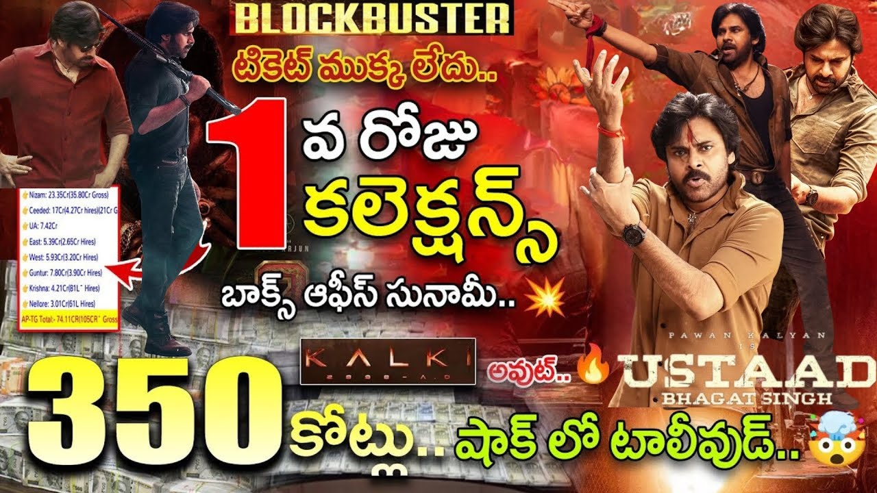 Ustaad Bhagat Singh 1st Day Box Office Collections | Pawan Kalyan | #ubs Day One Collections Report