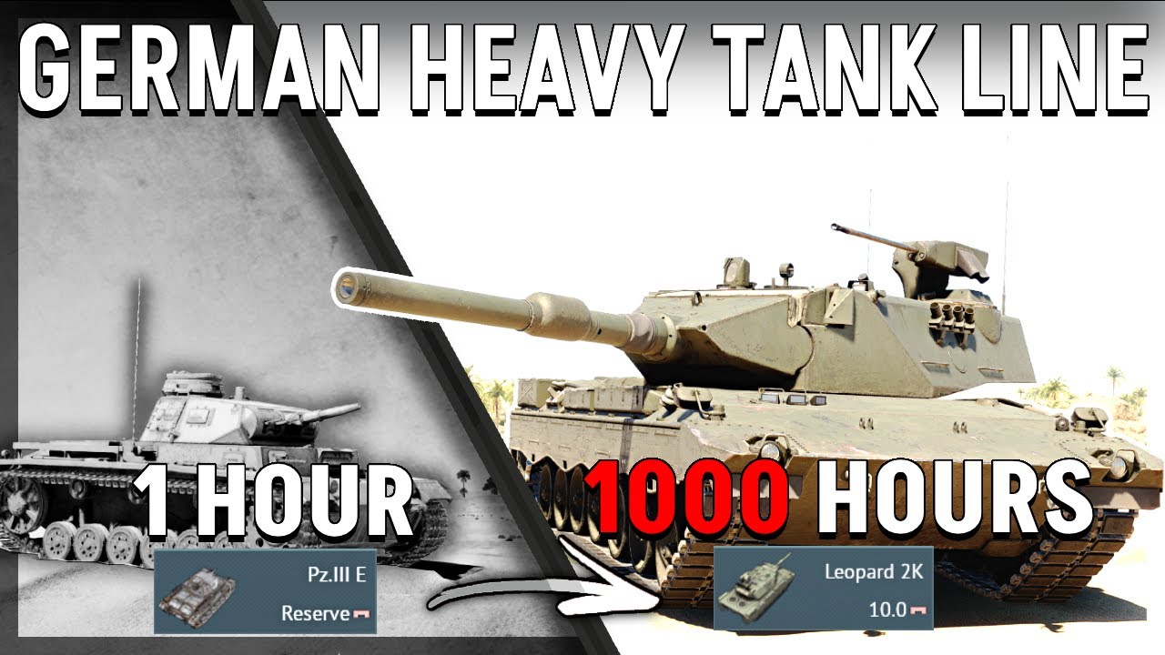 The Entire German Heavy Tank Line - 5 Kills in Each Tank