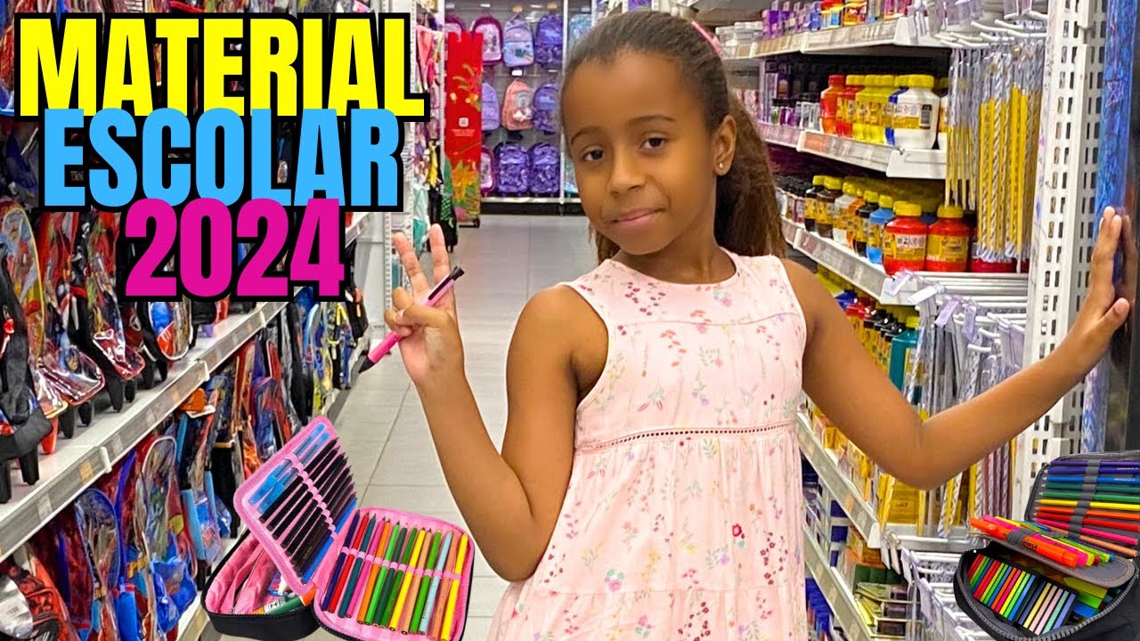 COMPRANDO MEU MATERIAL ESCOLAR 2024 - FAMÍLIA SIQUEIRA OFICIAL