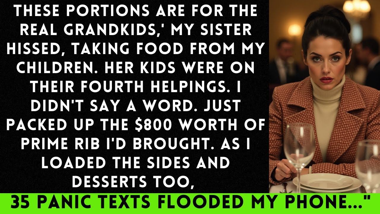 Your Kids Need To Wait,' My Sister Snapped At party , Grabbing Their Full Plates...