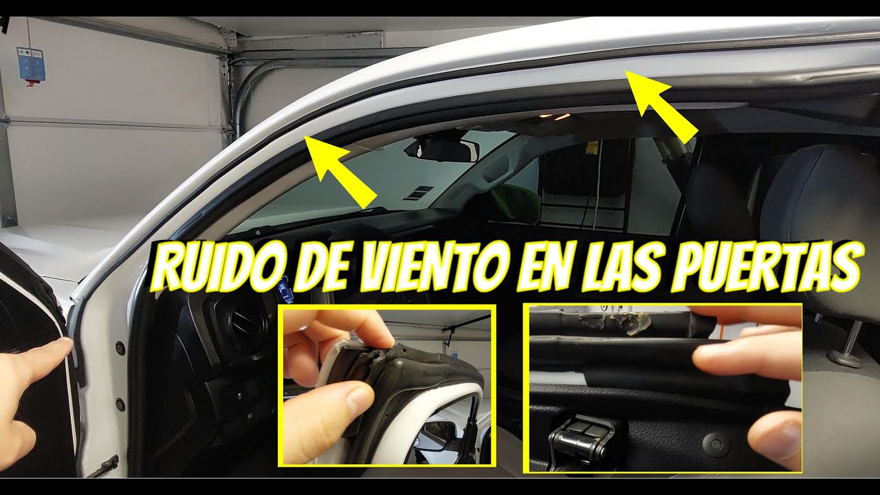 Solucion barata para el ruido de viento desagradable en las puertas del auto (sellos de puertas)