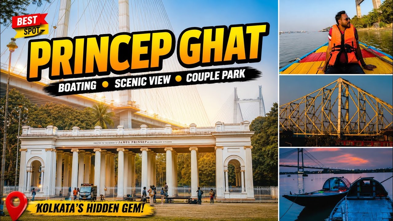 Princep Ghat 2026 Full Tour l Entry, Timing & Boating l Best Couple Park in Kolkata @bongplanetmedia