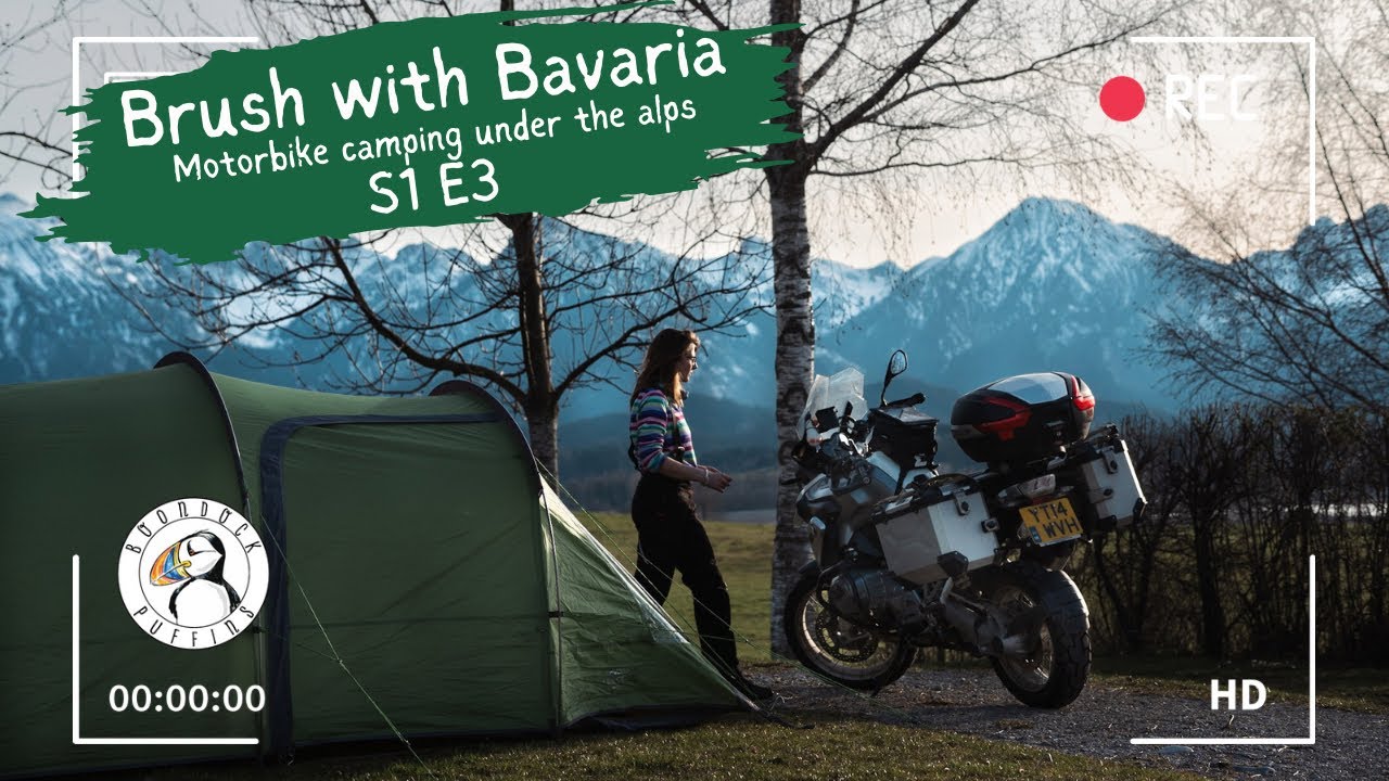 Brush with Bavaria: MOTORBIKE CAMPING BELOW THE ALPS (S1 E3)