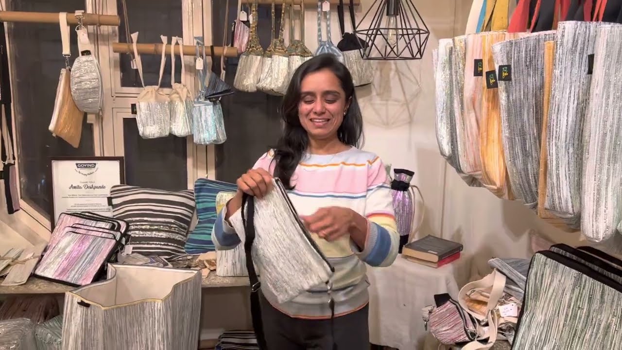 reCharkha&rsquo;a UPCYCLED-HANDWOVEN Sling-it