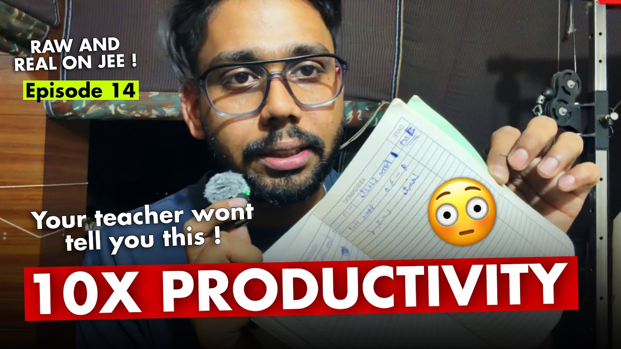 Study 18+ hours a Day 🔥  AIR 1 method ! Raw and Real on JEE - Episode 14 | JEE 2027 | JEE 2028 #jee 