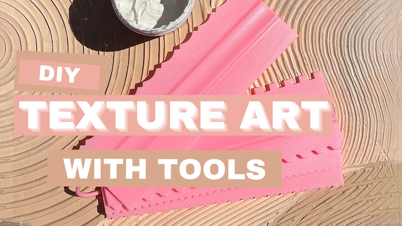 How to create texture on canvas / texture art tools demonstration / DIY canvas art