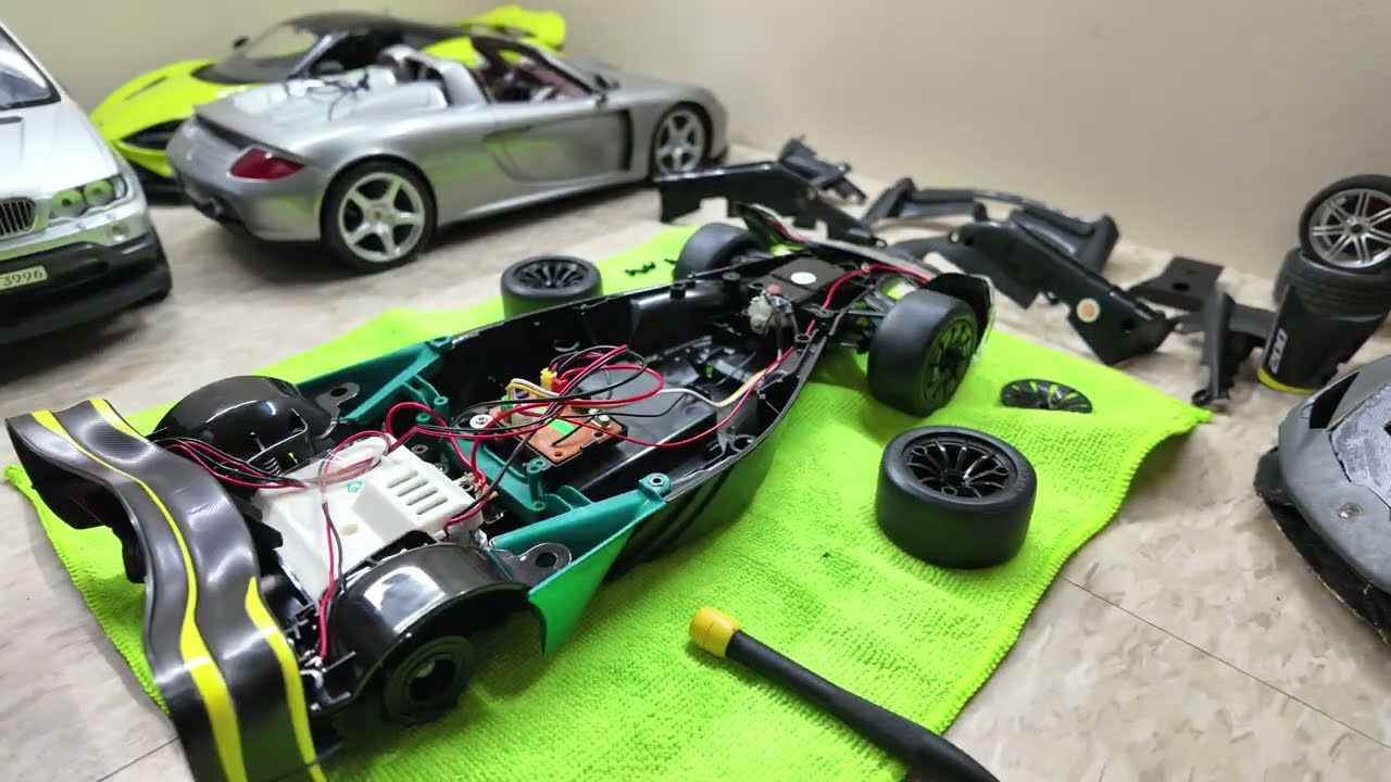 In the workshop already! Modifying my Aston Martin Valkyrie AMR Pro!!!