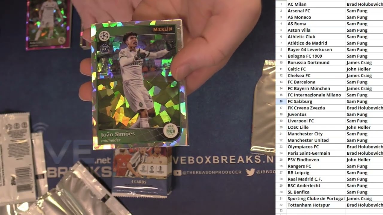 2024 25 Topps Merlin Soccer Hobby Box Break #4 LBB