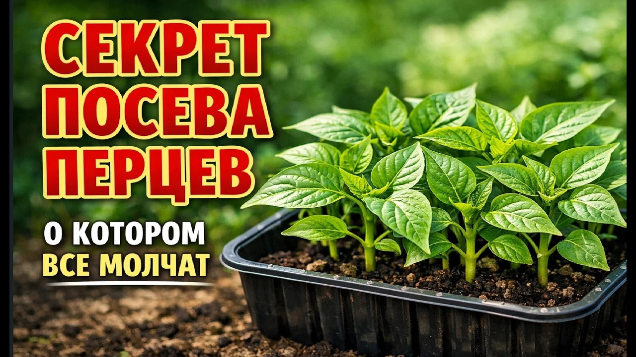 СЕКРЕТ посева ПЕРЦЕВ о котором все молчат! Жалею что раньше об этом не знала!