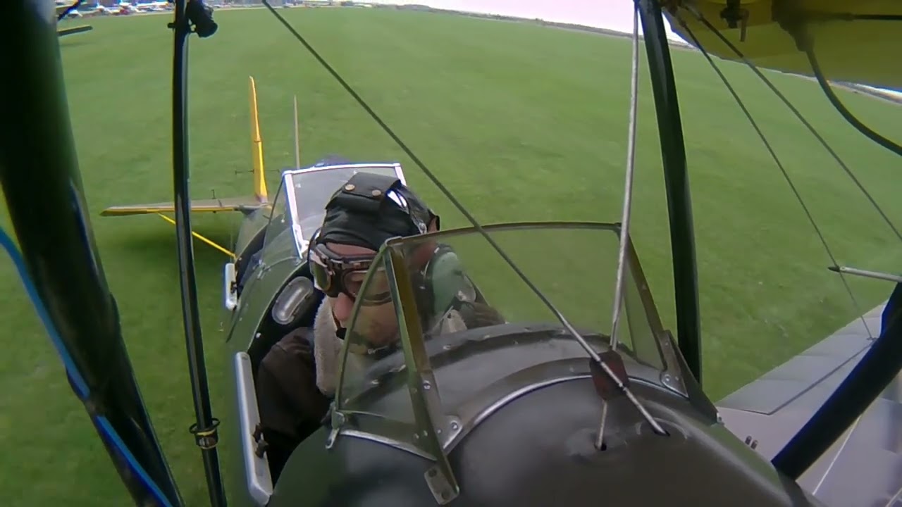 Tiger Moth formation flight at IWM Duxford Classic Wings