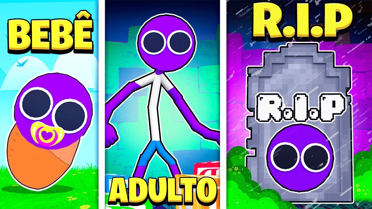 Ciclo de Vida dos Rainbow Friends no Roblox🤩