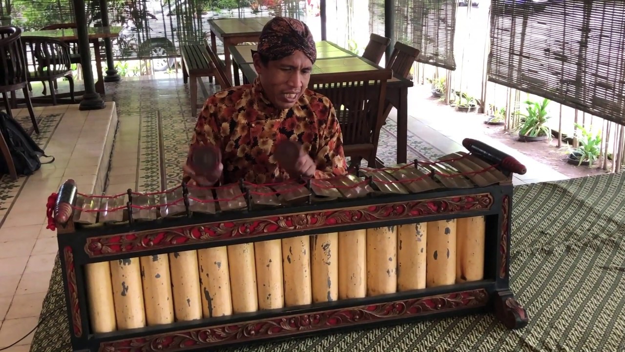 Slenthem - the traditional instrument of Java - Yogyakarta - Indonesia