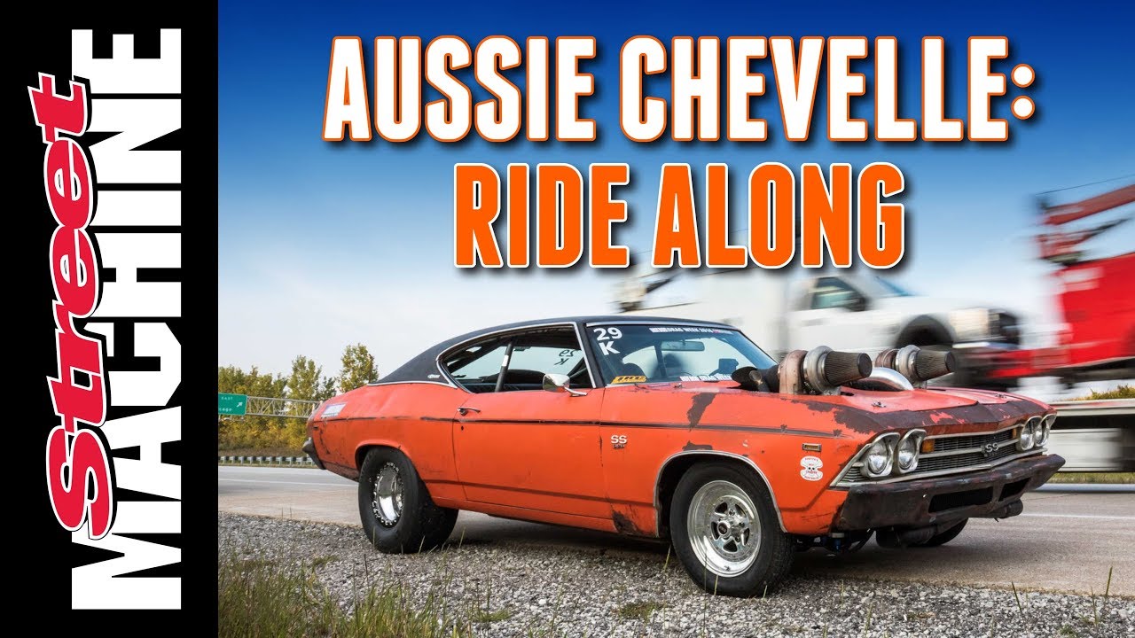 Riding shotgun in the Aussie Chevelle