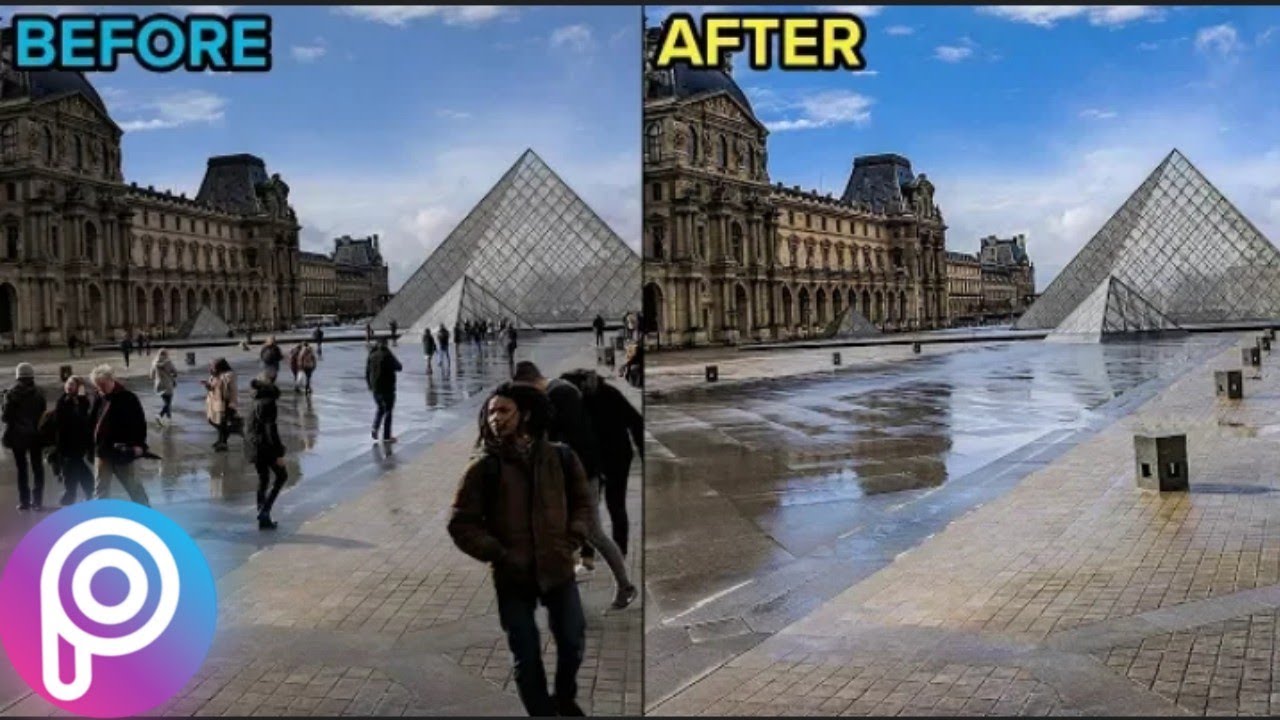 طريقة ازالة الاشياء و الاشخاص من الصور عن طريق برنامج picsart | تصميم بيكس ارت