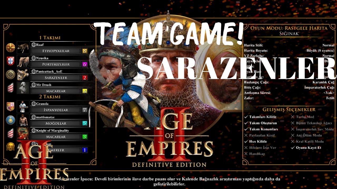 AGE OF EMPİRES 2 TÜRKÇE | 4V4 SIĞINAK | GİTTİ DENİLEN OYUN NASIL GERİ DÖNEBİLİR | #TÜRKÇE