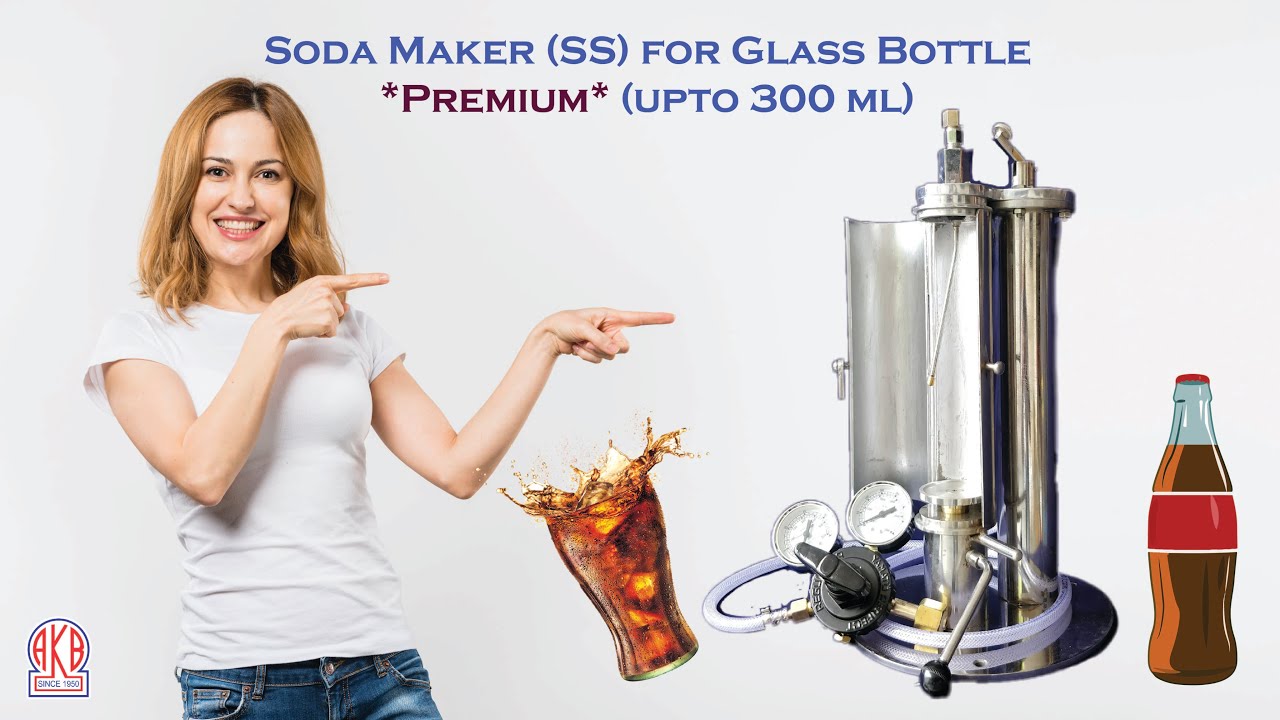 Soda Maker / Soft Drink Maker High Quality Full SS Heavy Duty for Glass Bottle (Ekta Brand)