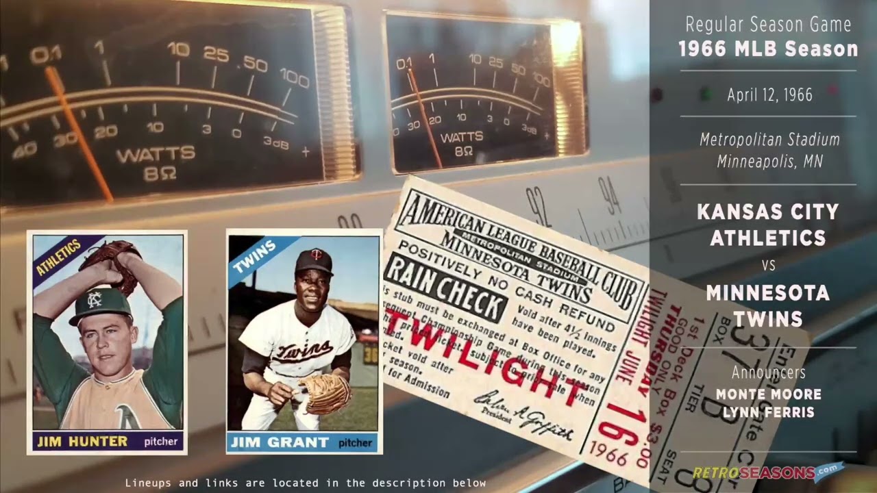 1966-Apr-12 - KCA/MIN - Kansas City Athletics vs Minnesota Twins - Classic Baseball Radio Broadcast