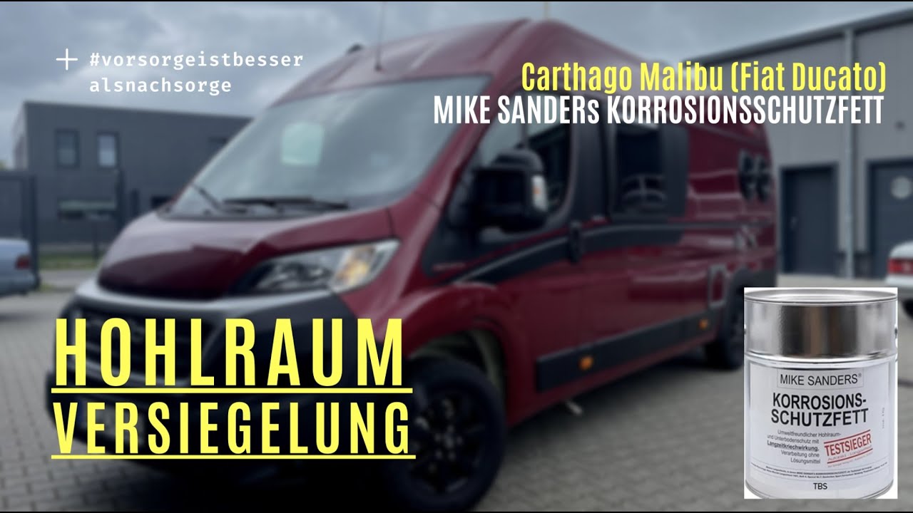 Warum eine Hohlraumversiegelung und Unterbodenschutz mit Mike Sanders Fett ? Carthago Malibu Ducato