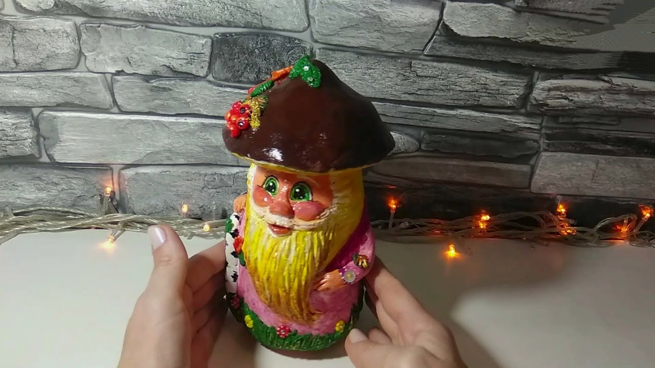 Cказочный гриб из солёного теста своими руками.Мастер-класс.DIY.
