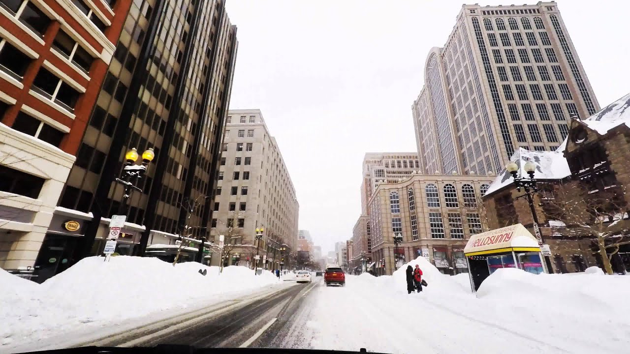 Driving Through a Boston Snow Storm