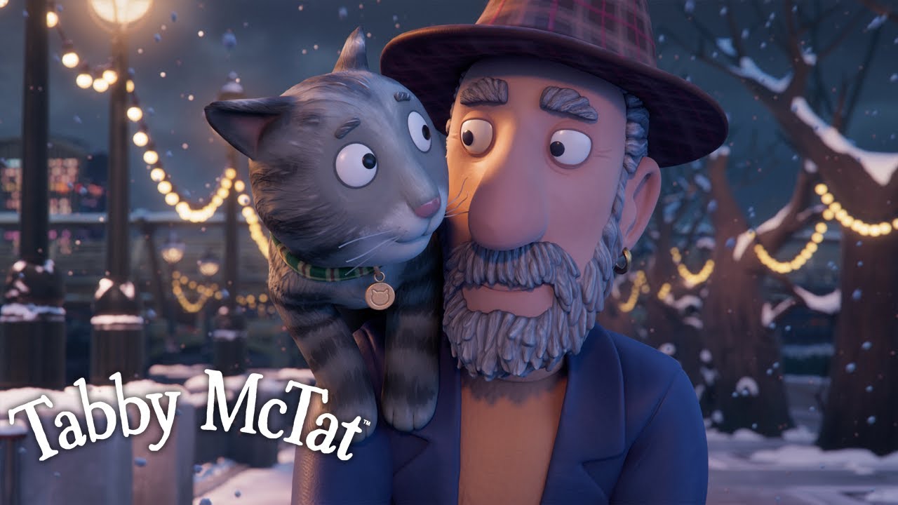 Tabby McTat Takes Him to His New Family! @GruffaloWorld: Tabby McTat