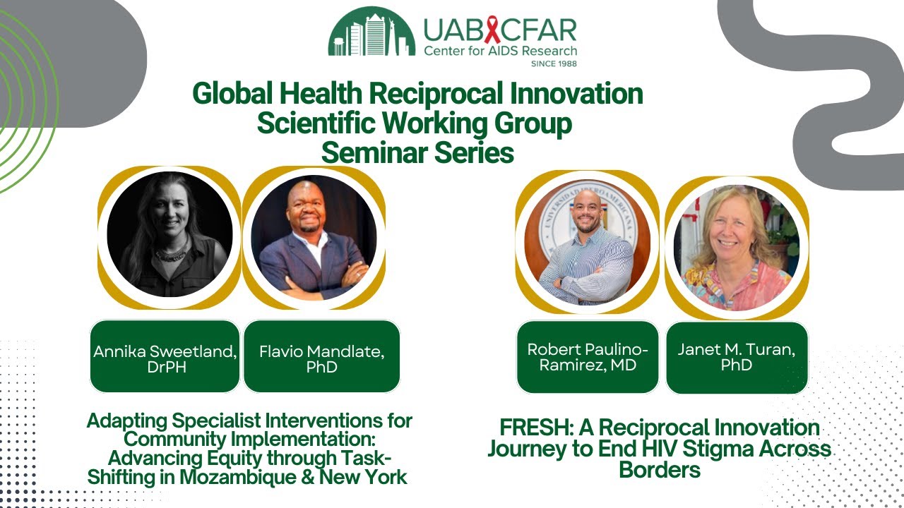 Global Health Reciprocal Innovation Scientific Working Group Seminar - October 8, 2025