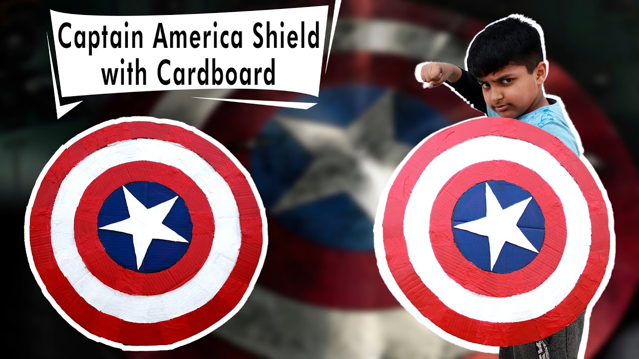 How to Make Captain America Shield with Cardboard (हिंदी में )| Easiest Way to Make Shield