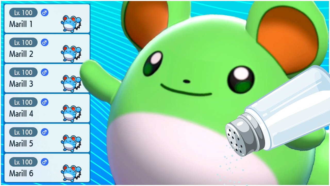 FULL MARILL TEAM! Salty Player Rage Quits VS Shiny Marill 😂