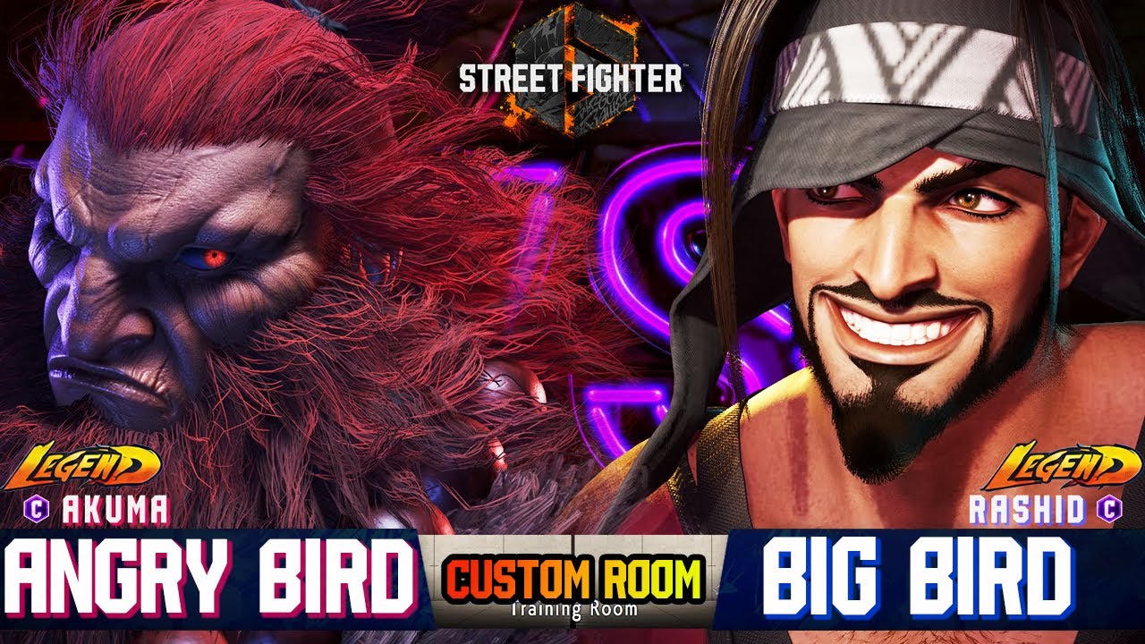 SF6🔥 AngryBird World Best (AKUMA)  Vs  BigBird (RASHID)  🔥Best Custom Room Match 🔥 SF6 DLC Replays🔥