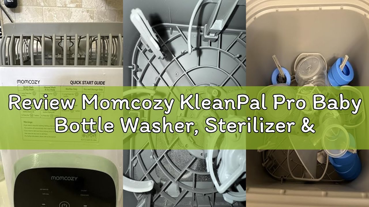 Review Momcozy KleanPal Pro Baby Bottle Washer, Sterilizer & Dryer - All-in-One Cleaning Machine for