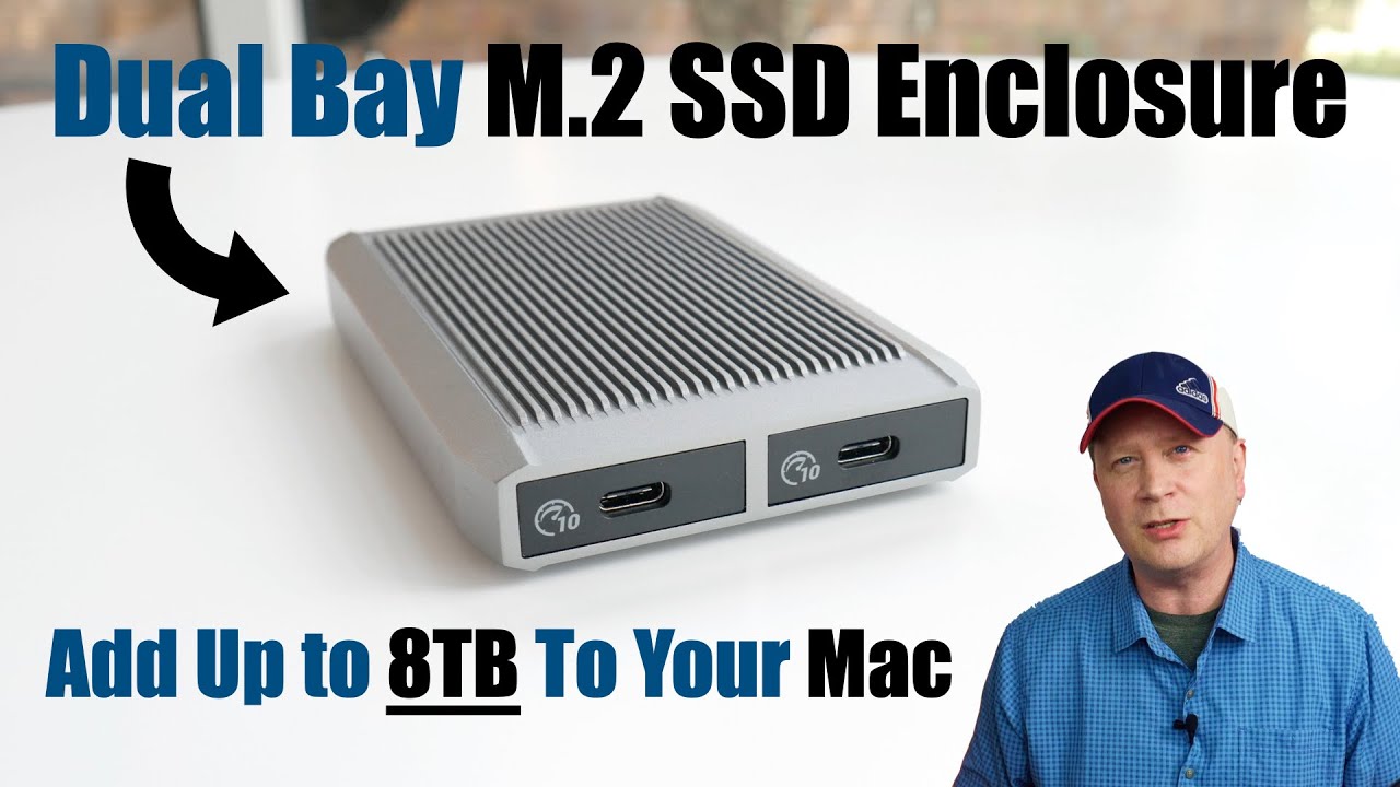 Dual Bay M.2 NVMe SSD Enclosure For Your M2 Mac mini or 15