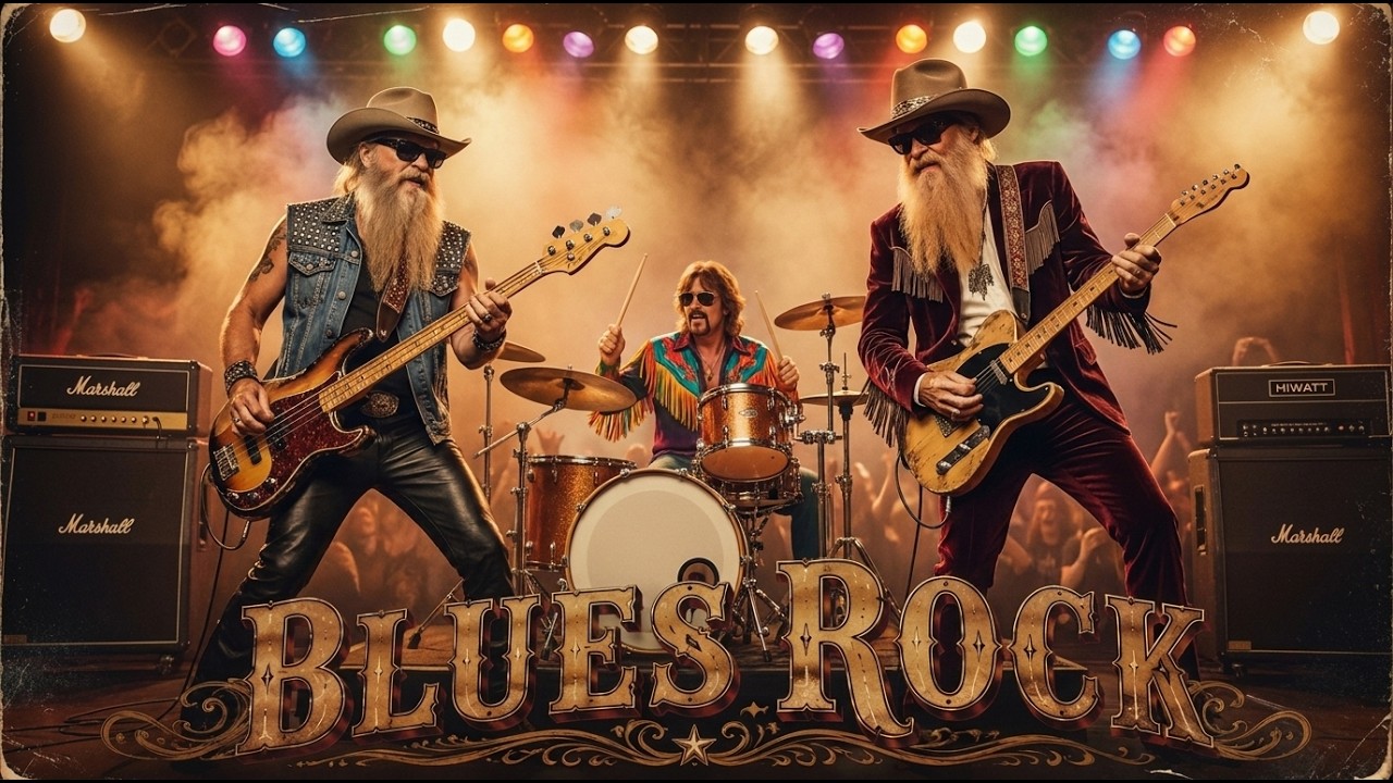 AC/DC, Stevie Ray Vaughan & ZZ Top Inspired &ndash; ⚡ Dirty Blues Rock Riffs, Smoke-Filled Bars & Raw