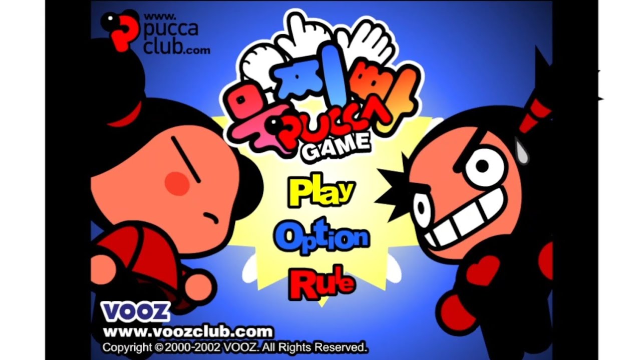 Jogos Nostálgicos de Flash Player - Pucca - Rock, Paper, Scissors