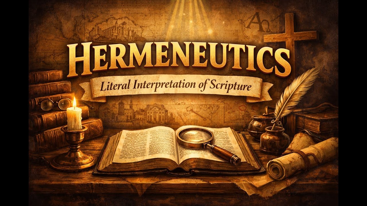 Hermeneutics 1 - Literal Interpretation of Scripture