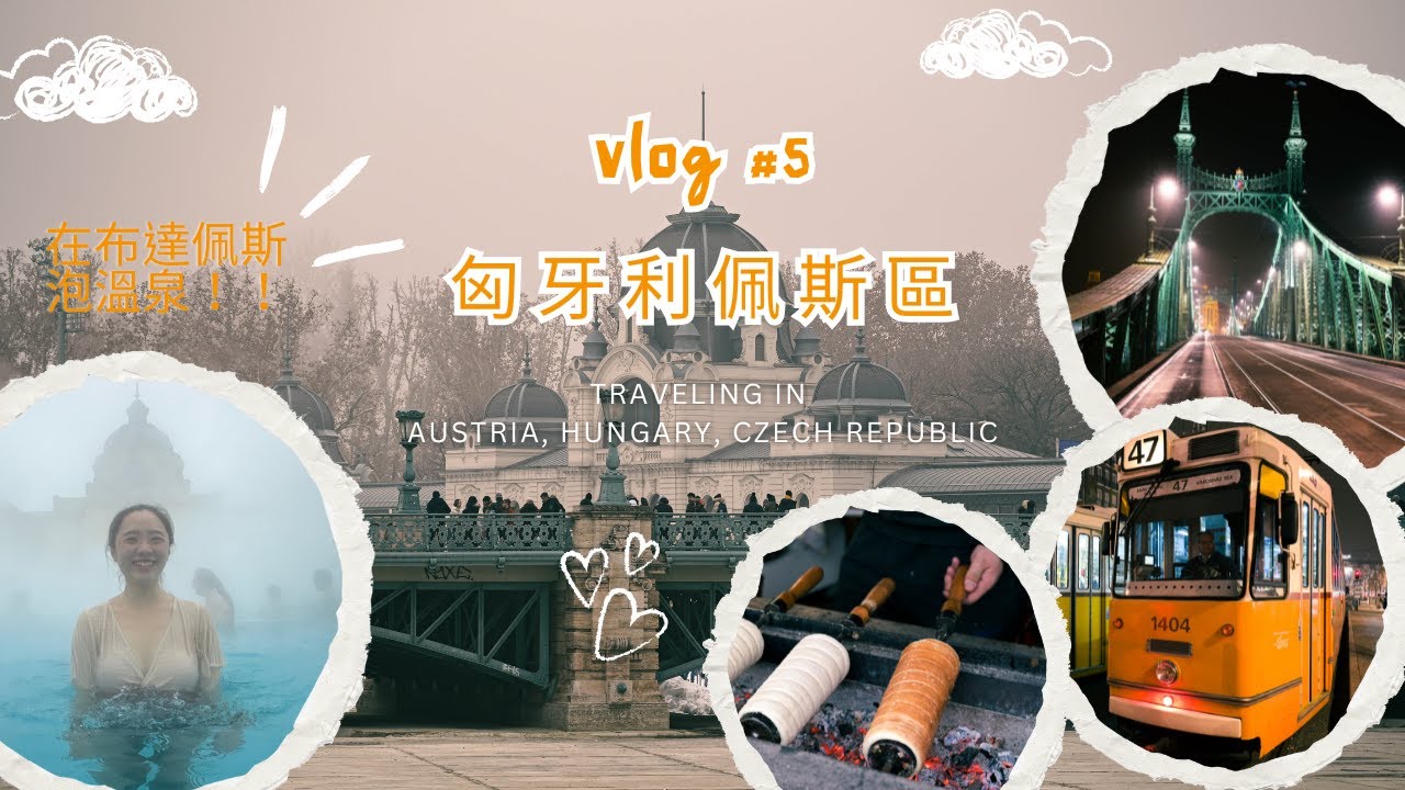 【奧匈捷 ep5】挑戰在零度中泡溫泉！匈牙利布達佩斯最難吃的東西居然是高麗菜！？去超不像市場的中央市場逛逛！ | 賽切尼浴場 | 城市公園 | 沃伊達奇城堡 | 中央市場 | 自由橋
