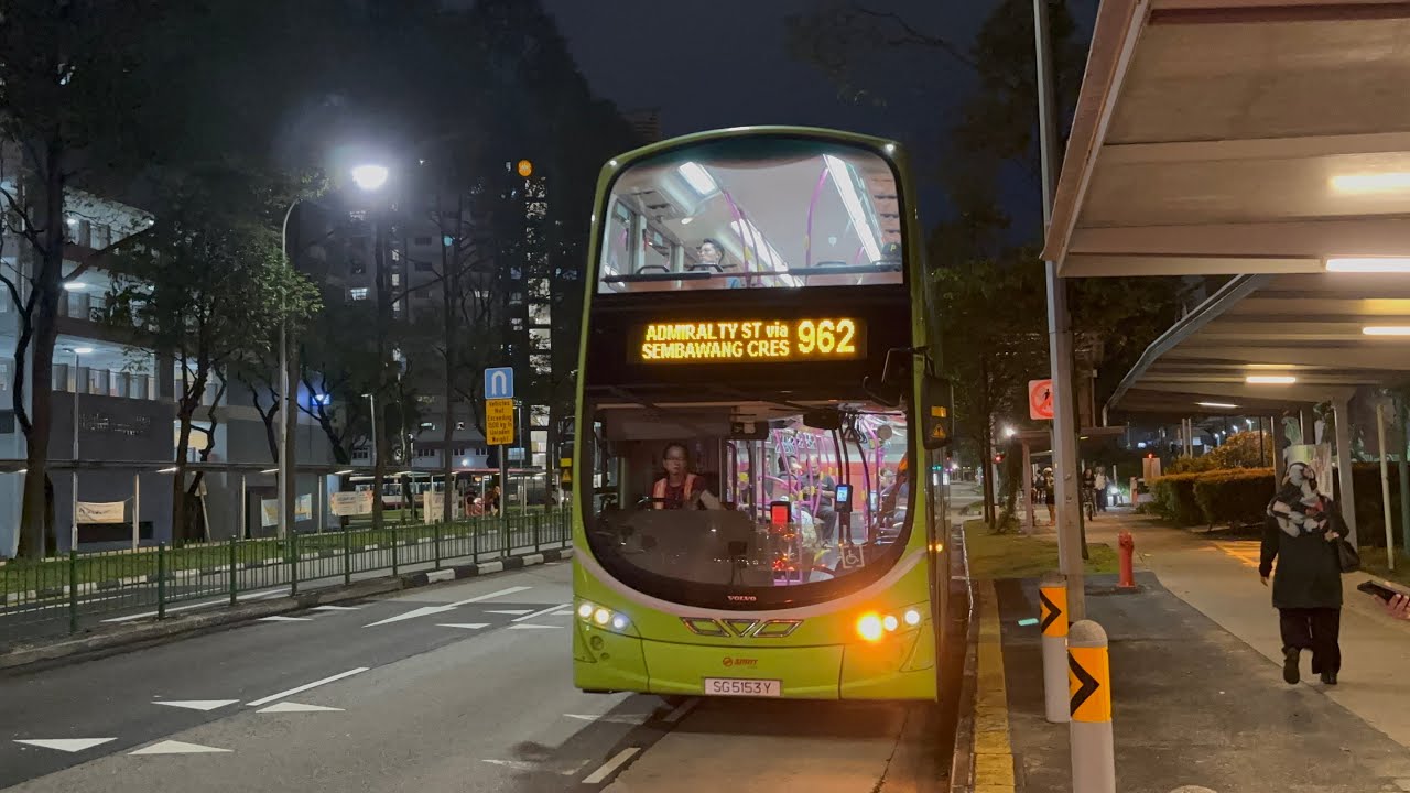 SMRT Buses Volvo B9TL (Wright Eclipse Gemini 2) (Batch 4) SG5153Y on Service 962