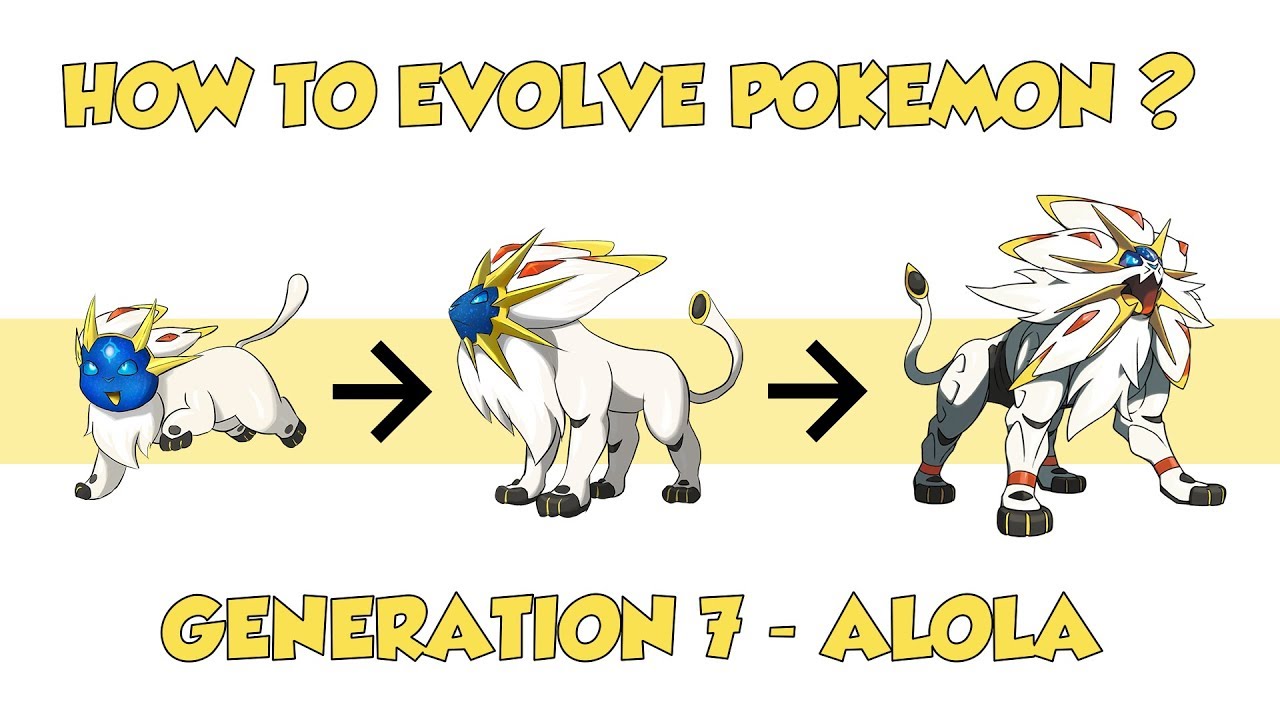 How To Evolve Pok&eacute;mon - Generation 7 Alola (Animated Sprites)