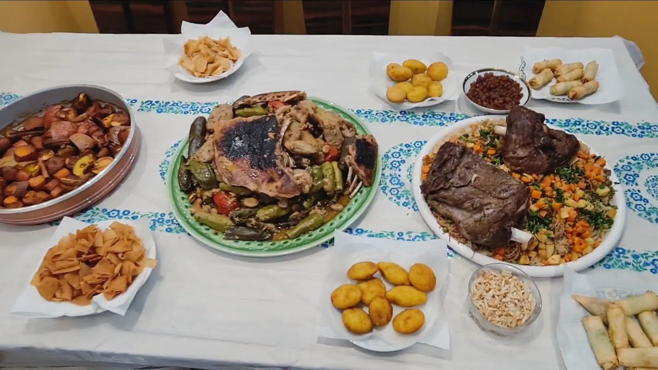 احلى عزيمة من ايدين الحجيه😇 دولمة واكتاف غنم مشويه🍖 برياني🍲 خضار مشوي 🥘
