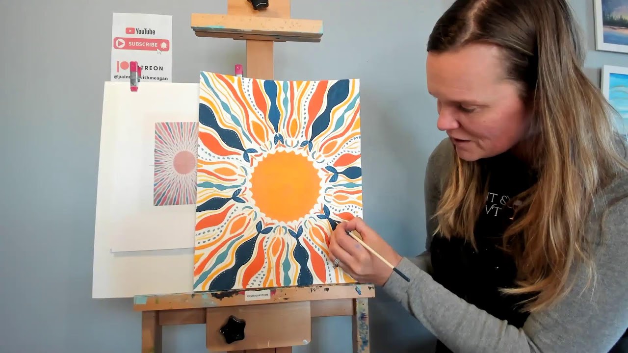 How To Paint a Boho Sun in 90 Minutes!