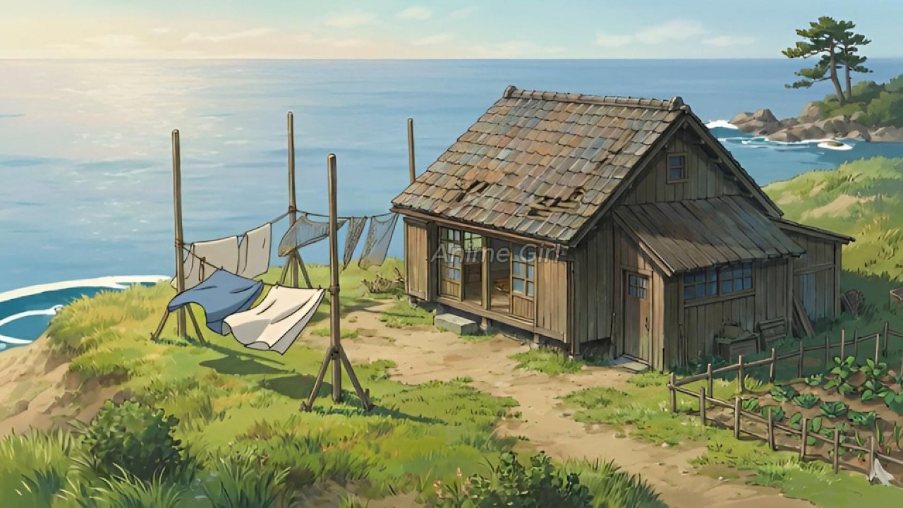 A Gentle Seaside Story | Calm Family Moments- Ghibli Style