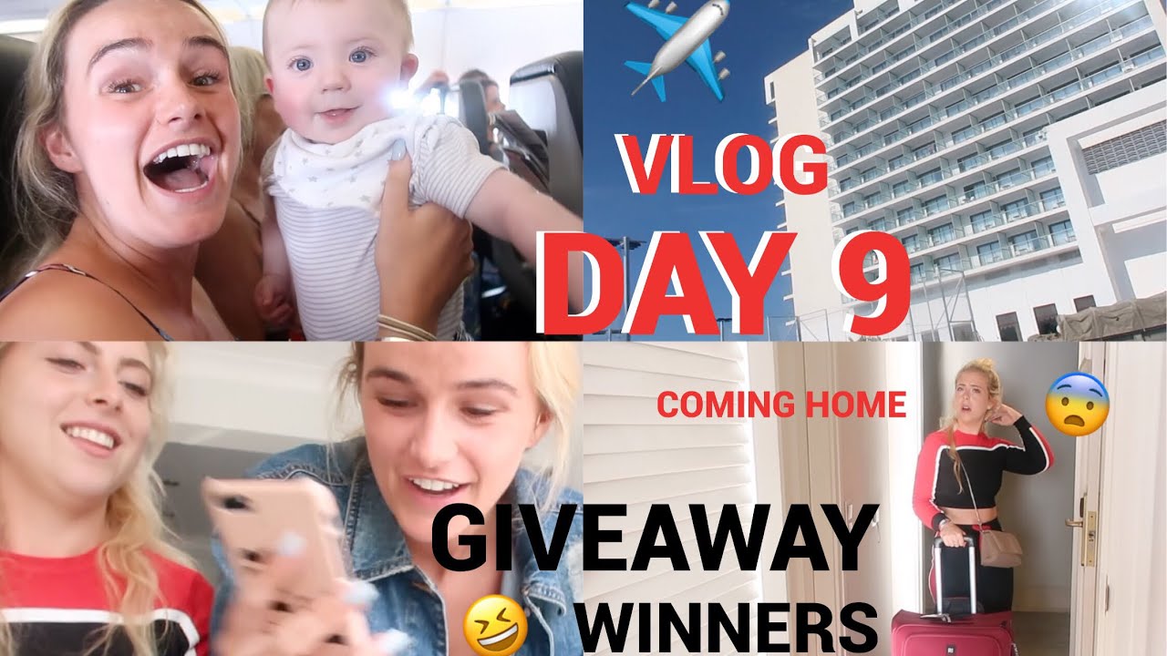 COMING HOME & THE GIVEAWAY WINNERS | SPAIN DAY 9 | SYD AND ELL