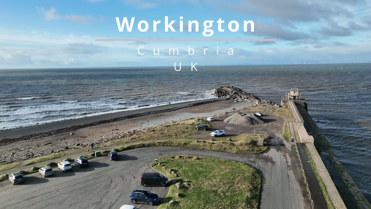Coastline of Workington, Cumbria, UK