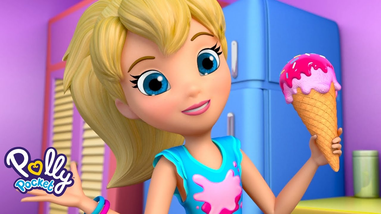 Polly Pocket Full Episodes Compilation | Crazy Ice Cream Splash! | Kids Movies