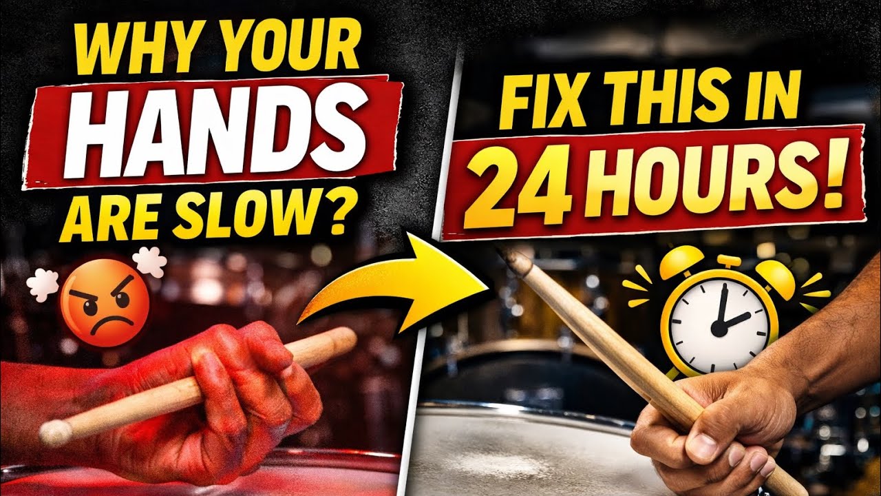 Increase Your Hand Speed on Drums in 24 Hours 🥁 (If You Do This Correctly)