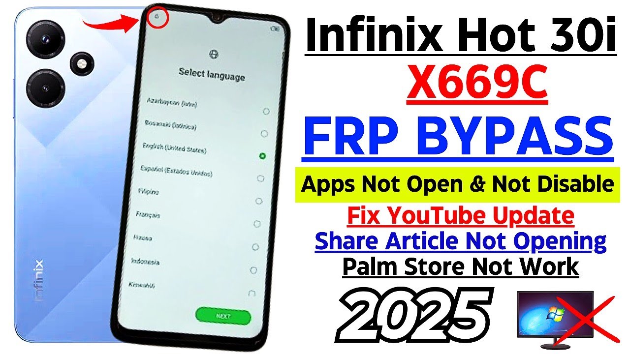 Infinix Hot 30i Frp Bypass Android 12 Without PC | Infinix Hot 30i X669c Remove Google Account Lock